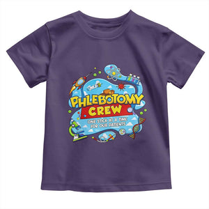 Phlebotomy Crew Lab Week 2026 Toddler T Shirt One Stick At A Time Funny Phlebotomist Healthcare Lab TS02 Purple Print Your Wear