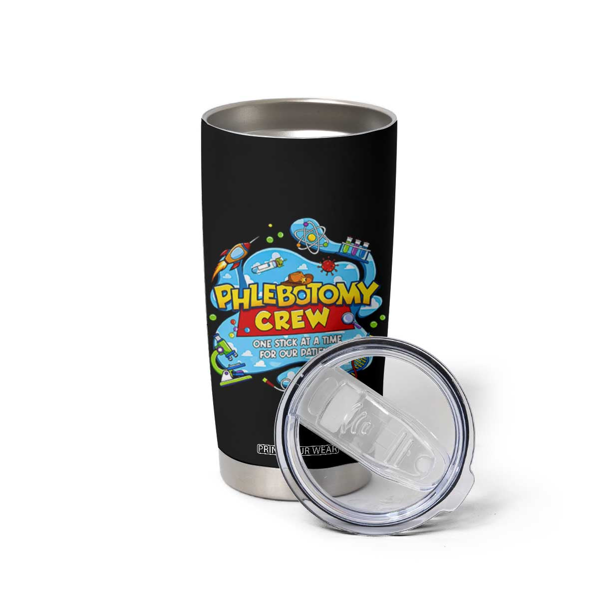 Phlebotomy Crew Lab Week 2026 Tumbler Cup One Stick At A Time Funny Phlebotomist Healthcare Lab TS02 Print Your Wear