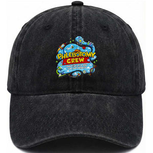 Phlebotomy Crew Lab Week 2026 Washed Cotton Baseball Cap One Stick At A Time Funny Phlebotomist Healthcare Lab