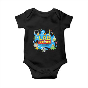 Lab Story Lab Week 2026 Celebration Baby Onesie Every Test Tells a Story Medical Lab Tech Appreciation Gift TS02 Black Print Your Wear