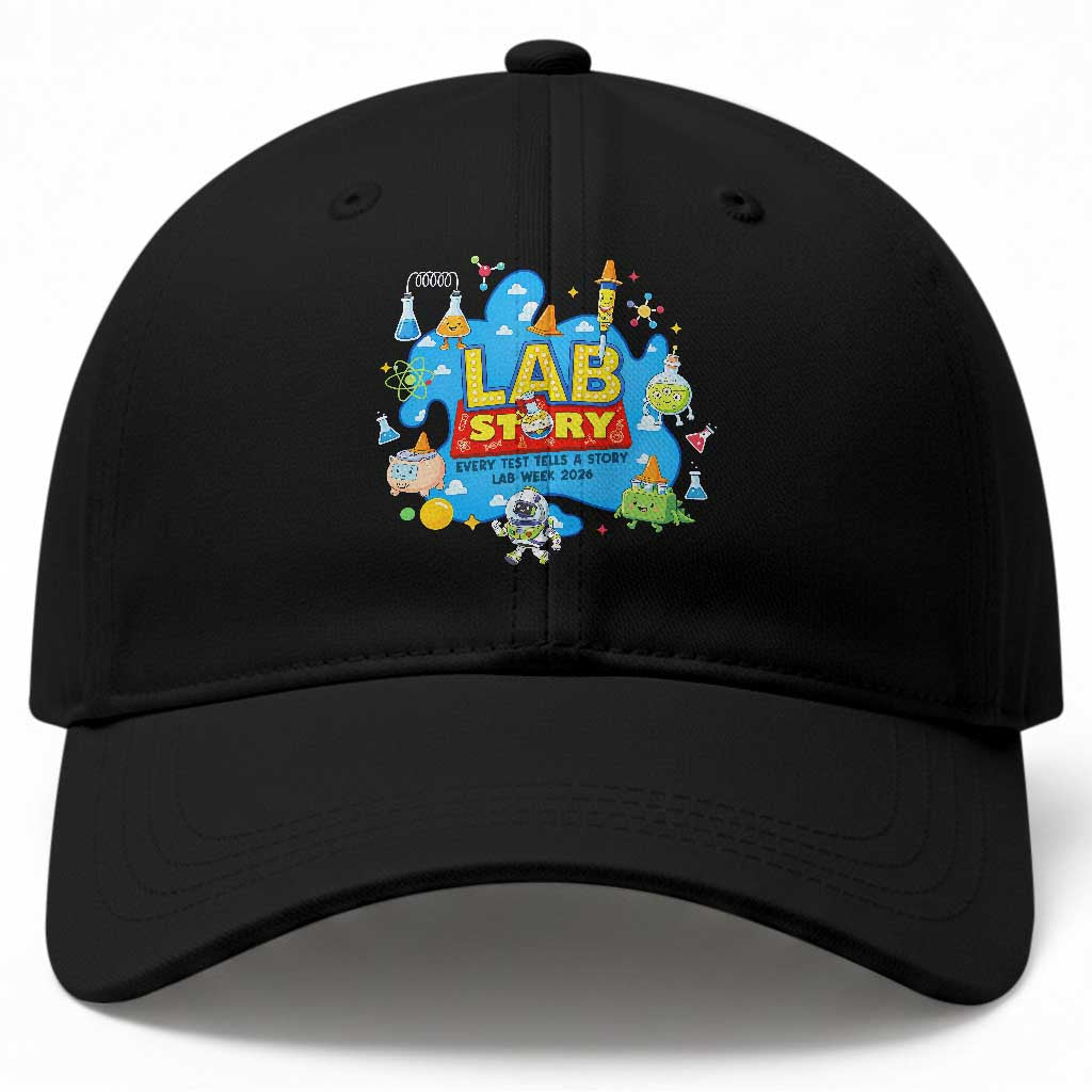 Lab Story Lab Week 2026 Celebration Baseball Cap Every Test Tells a Story Medical Lab Tech Appreciation Gift