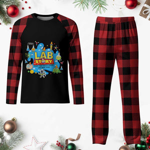 Lab Story Lab Week 2026 Celebration Plaid Pajama Set Every Test Tells a Story Medical Lab Tech Appreciation Gift TS02 Buffalo Plaid Print Your Wear