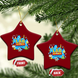 Lab Story Lab Week 2026 Celebration Ceramic Ornament Every Test Tells a Story Medical Lab Tech Appreciation Gift TS02 Print Your Wear