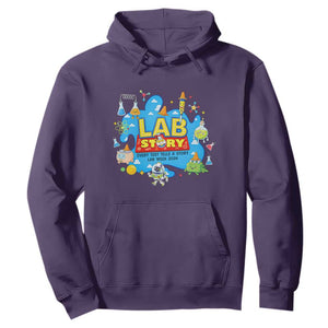 Lab Story Lab Week 2026 Celebration Hoodie Every Test Tells a Story Medical Lab Tech Appreciation Gift TS02 Purple Print Your Wear