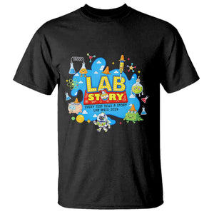 Lab Story Lab Week 2026 Celebration T Shirt Every Test Tells a Story Medical Lab Tech Appreciation Gift TS02 Black Print Your Wear