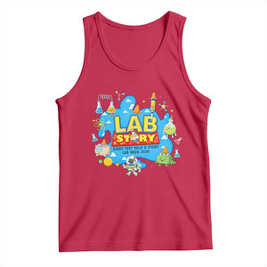 Lab Story Lab Week 2026 Celebration Tank Top Every Test Tells a Story Medical Lab Tech Appreciation Gift TS02 Red Print Your Wear