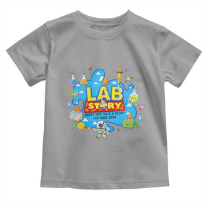 Lab Story Lab Week 2026 Celebration Toddler T Shirt Every Test Tells a Story Medical Lab Tech Appreciation Gift TS02 Sport Gray Print Your Wear