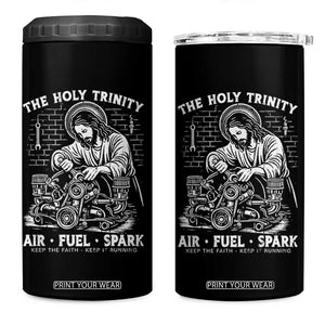 Funny Mechanic Jesus Holy Trinity Air Fuel Spark 4 in 1 Can Cooler Tumbler Christian Car Lover Humor Gift for Gearheads TS02 One Size: 16 oz Black Print Your Wear