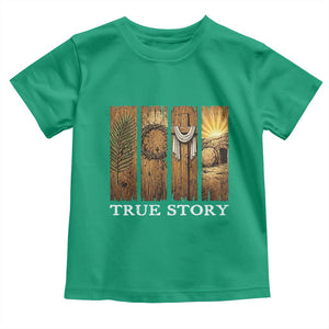 Christian Easter True Story Resurrection Scene Vintage Toddler T Shirt Faith Based Jesus Empty Tomb Gift for Believers TS02 Irish Green Print Your Wear