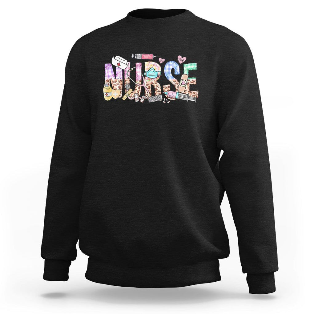 Nurse Life Sweatshirt RN Registered Nurse Nursing Appreciation Scrub Life TS02 Black Printyourwear