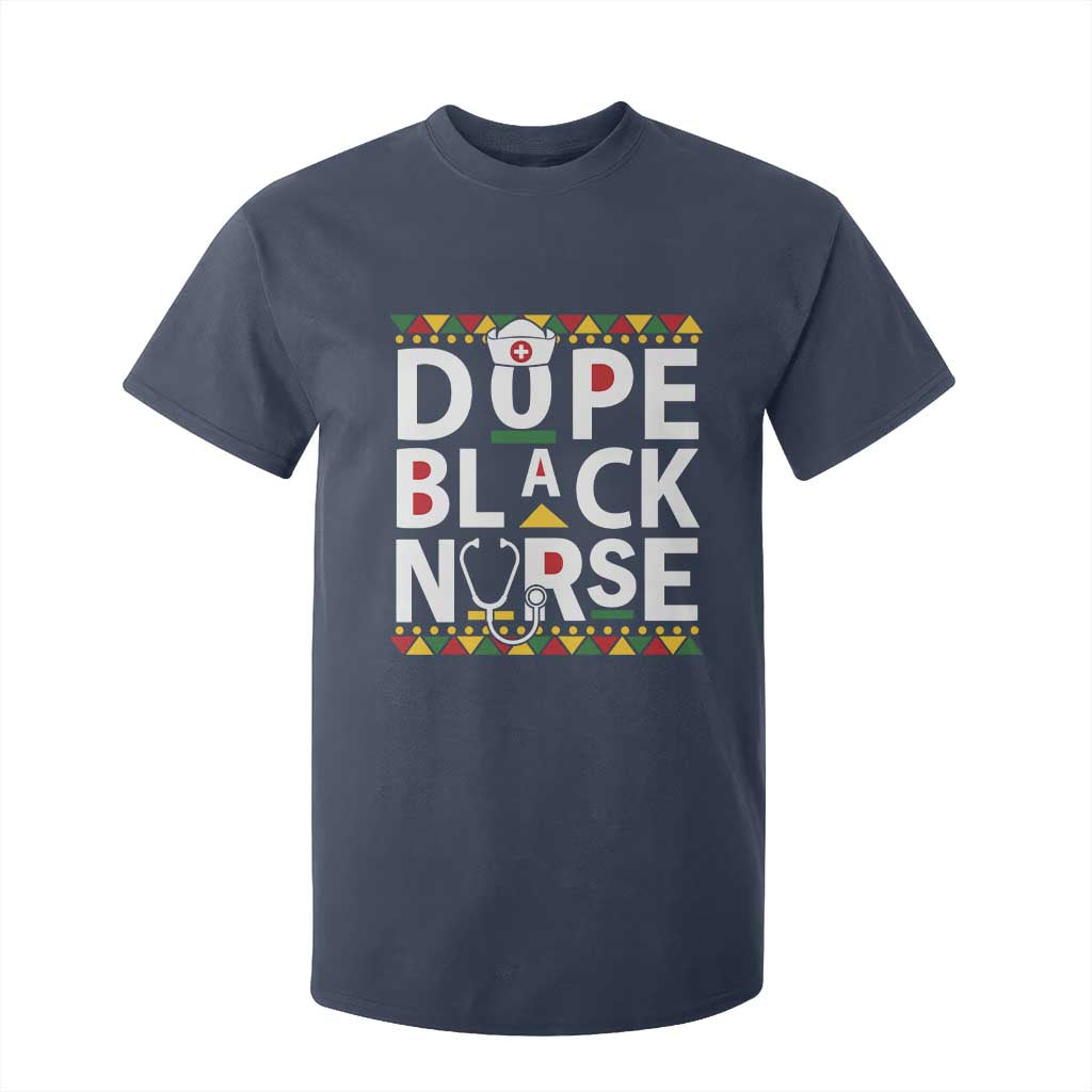 Dope Black Nurse T Shirt For Kid Proud Afro Melanin RN TS02 Navy Print Your Wear