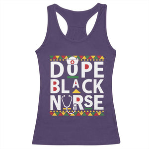 Dope Black Nurse Racerback Tank Top Proud Afro Melanin RN TS02 Purple Print Your Wear