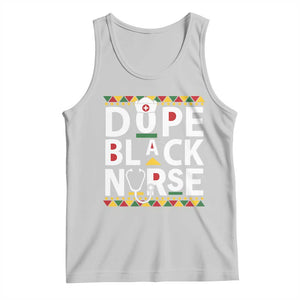 Dope Black Nurse Tank Top Proud Afro Melanin RN TS02 Ash Print Your Wear
