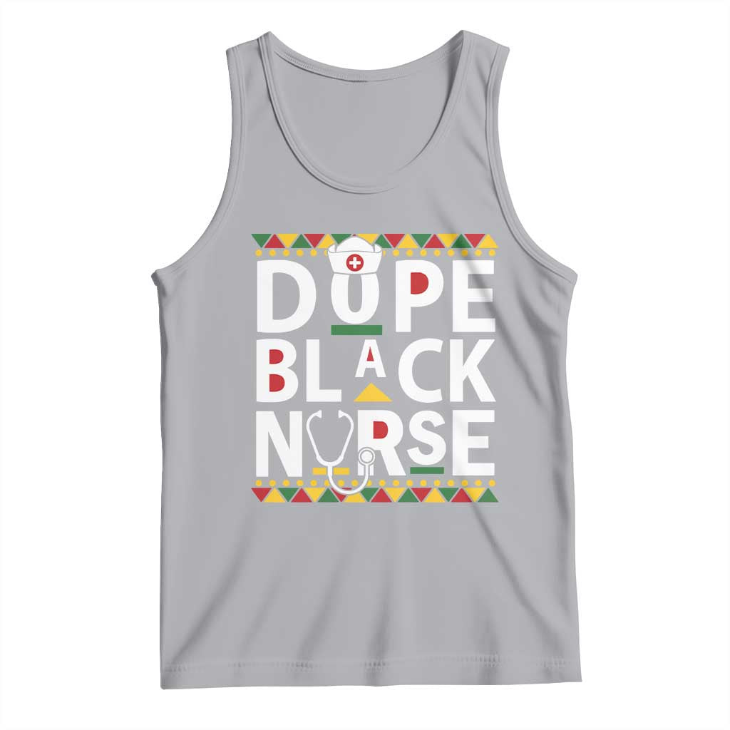 Dope Black Nurse Tank Top Proud Afro Melanin RN TS02 Athletic Heather Print Your Wear
