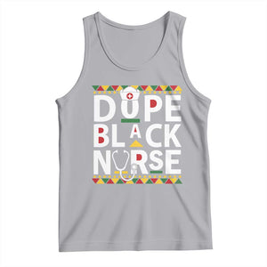 Dope Black Nurse Tank Top Proud Afro Melanin RN TS02 Athletic Heather Print Your Wear