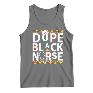 Dope Black Nurse Tank Top Proud Afro Melanin RN TS02 Black Heather Print Your Wear