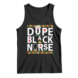 Dope Black Nurse Tank Top Proud Afro Melanin RN TS02 Black Print Your Wear