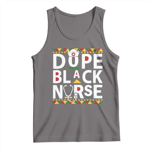 Dope Black Nurse Tank Top Proud Afro Melanin RN TS02 Deep Heather Print Your Wear