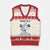 Funny Workout Silly Goose V-Neck Knit Sweater Vest Today I'm A Serious Goose Lifting Weights Gym TS02 Beige Red Print Your Wear