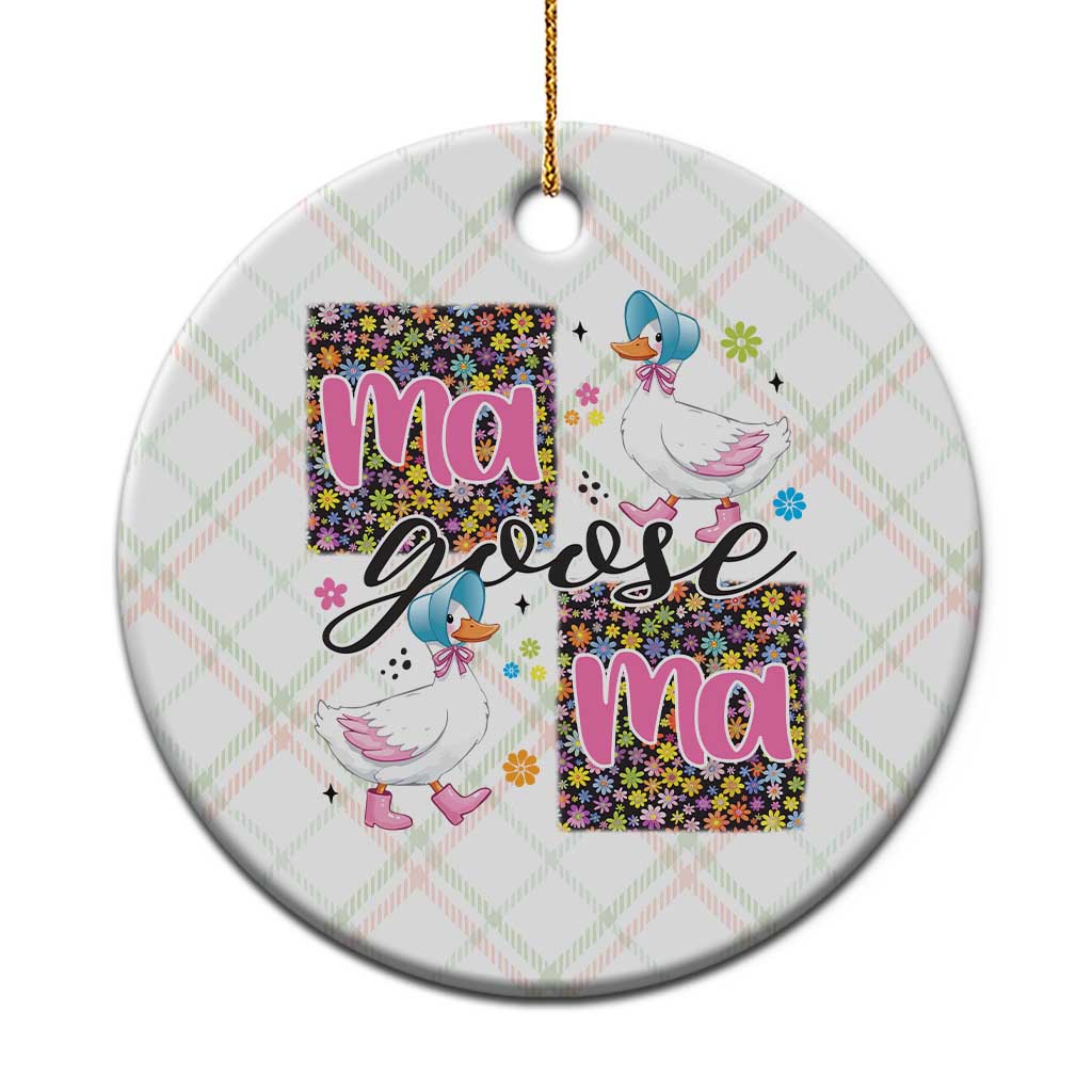Floral Mama Goose Ceramic Ornament Coquette Vintage Aesthetic Geese Mom Mothers Day TS02 1pc Christmas Plaid Print Your Wear