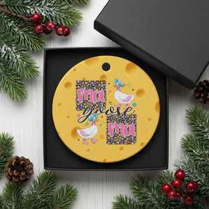Floral Mama Goose Ceramic Ornament Coquette Vintage Aesthetic Geese Mom Mothers Day TS02 1pc Yellow Cheese Print Your Wear