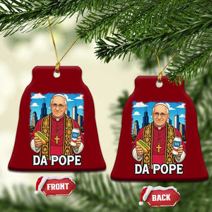 Funny Da Pope Leo XIV Ceramic Ornament 267th Pope Chicago Hot Dog and Beer TS02 Print Your Wear