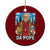 Funny Da Pope Leo XIV Ceramic Ornament 267th Pope Chicago Hot Dog and Beer TS02 1pc Red Print Your Wear