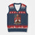 Vintage Pope Leo XIV V-Neck Knit Sweater Vest 267th Pope American Flag TS02 Navy Red Print Your Wear