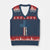 267th Pope Leo XIV V-Neck Knit Sweater Vest Nos Multi In Illo Uno Unum American Cross TS02 Navy Red Print Your Wear