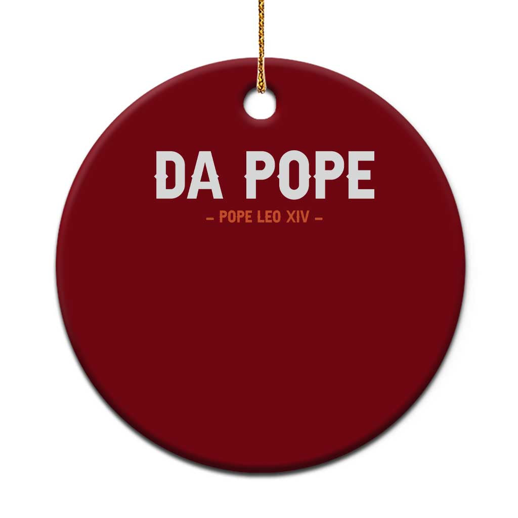 Da Pope Leo XIV Ceramic Ornament 267th Pope Catholic Chicago Pride TS02 1pc Red Print Your Wear