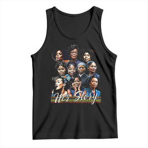 HerStory Tribute Tank Top Celebrating Legendary Black Women of History and Power TS02 Black Print Your Wear