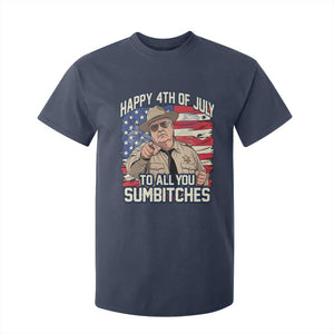 Happy 4th of July To All You Sumbitches Funny Sheriff T Shirt For Kid Retro Movie Quote Inspo Country Humor