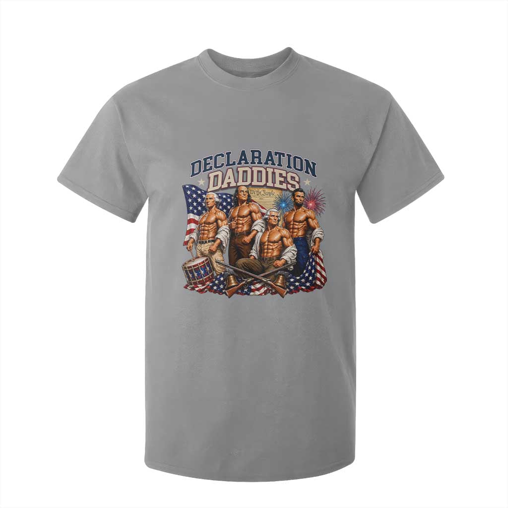 1776 America Declaration Daddies Patriotic T Shirt For Kid Funny Buff Founding Fathers Muscular Patriots