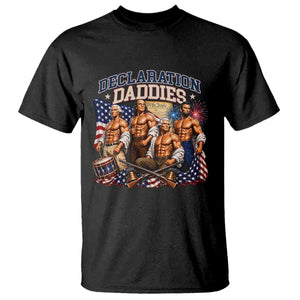 1776 America Declaration Daddies Patriotic T Shirt Funny Buff Founding Fathers Muscular Patriots