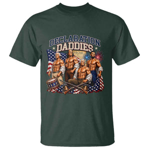 1776 America Declaration Daddies Patriotic T Shirt Funny Buff Founding Fathers Muscular Patriots