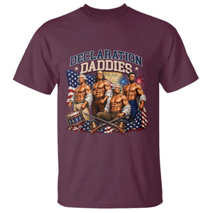 1776 America Declaration Daddies Patriotic T Shirt Funny Buff Founding Fathers Muscular Patriots