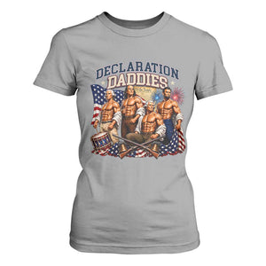 1776 America Declaration Daddies Patriotic T Shirt For Women Funny Buff Founding Fathers Muscular Patriots