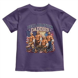 1776 America Declaration Daddies Patriotic Toddler T Shirt Funny Buff Founding Fathers Muscular Patriots