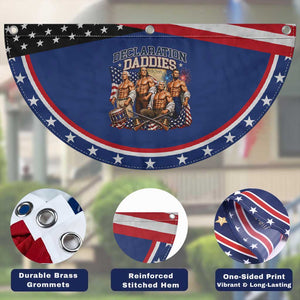 1776 America Declaration Daddies Patriotic Fan Flag Funny Buff Founding Fathers Muscular Patriots