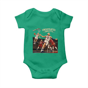 Undefeated Since 1776 George Washington Basketball Baby Onesie Funny USA Dream Team Founding Fathers Slam Dunk Patriotic Sports