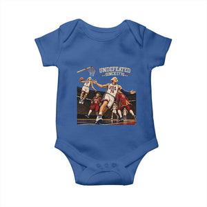 Undefeated Since 1776 George Washington Basketball Baby Onesie Funny USA Dream Team Founding Fathers Slam Dunk Patriotic Sports
