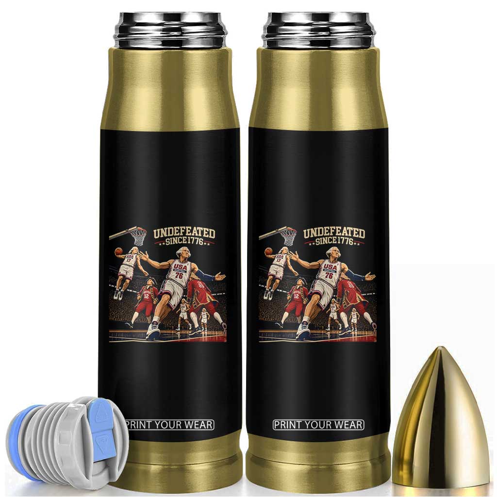 Undefeated Since 1776 George Washington Basketball Bullet Tumbler Funny USA Dream Team Founding Fathers Slam Dunk Patriotic Sports