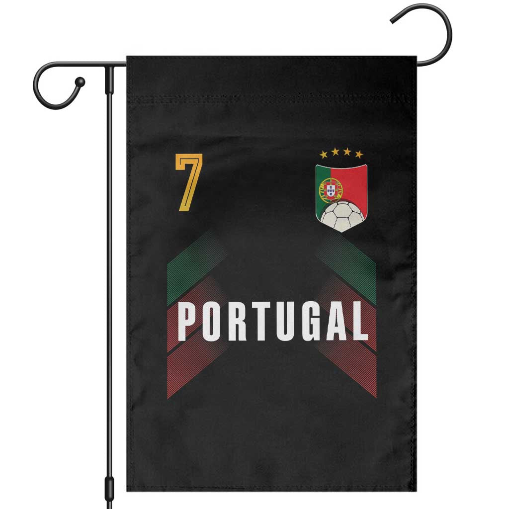 Portugal Soccer Fans Graphic Jersey Style Garden Flag Proud Portuguese Football Lover TS02 Black Print Your Wear