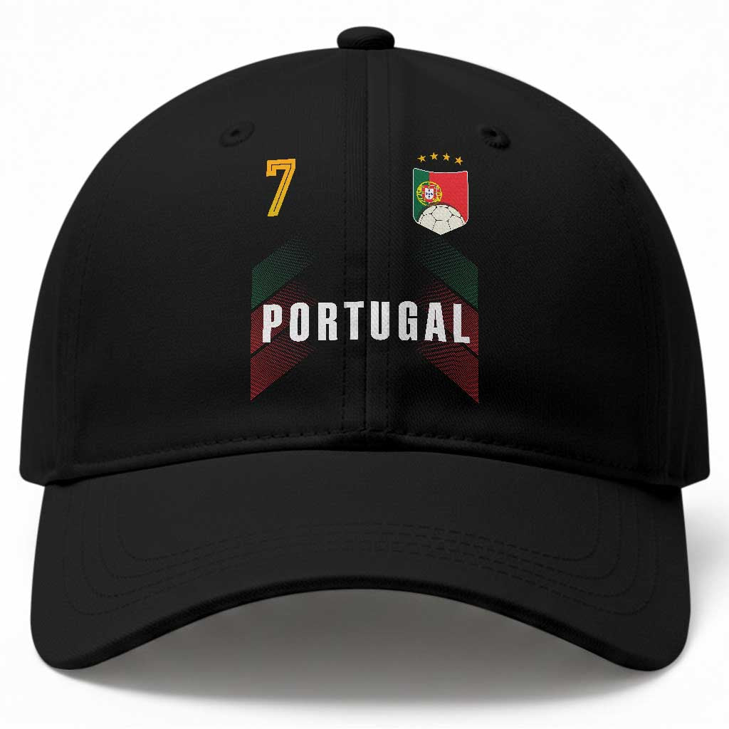 Portugal Soccer Fans Graphic Jersey Style Baseball Cap Proud Portuguese Football Lover TS02 Print Your Wear