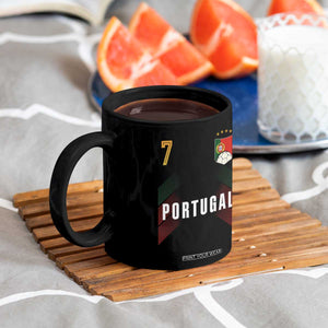 Portugal Soccer Fans Graphic Jersey Style Coffee Mug Proud Portuguese Football Lover