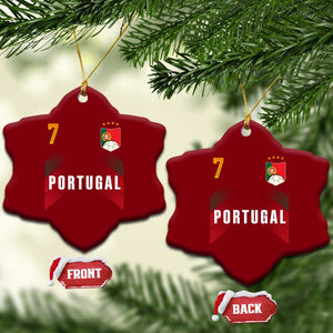 Portugal Soccer Fans Graphic Jersey Style Ceramic Ornament Proud Portuguese Football Lover