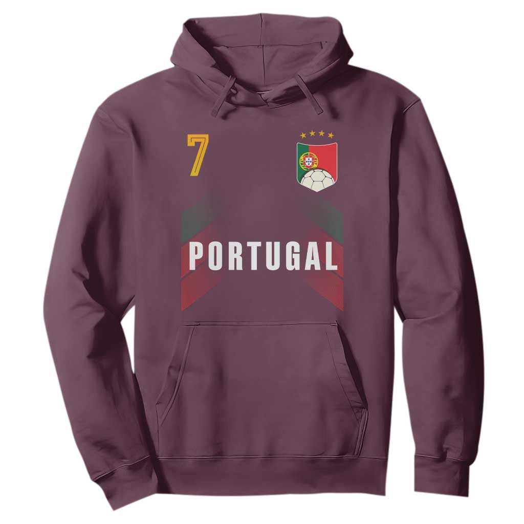 Portugal Soccer Fans Graphic Jersey Style Hoodie Proud Portuguese Football Lover