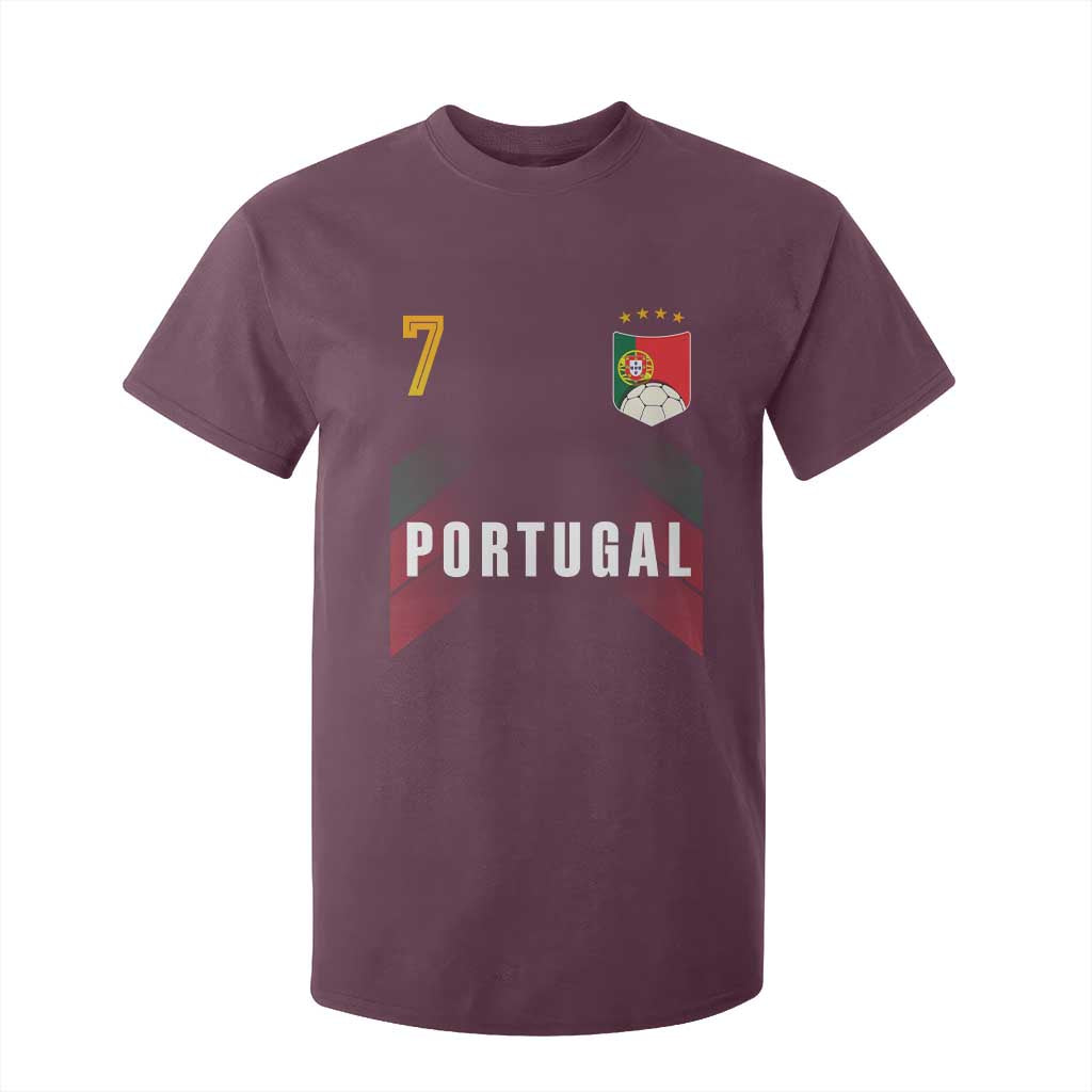 Portugal Soccer Fans Graphic Jersey Style T Shirt For Kid Proud Portuguese Football Lover