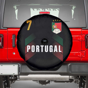 Portugal Soccer Fans Graphic Jersey Style Spare Tire Cover Proud Portuguese Football Lover