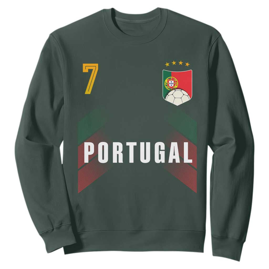 Portugal Soccer Fans Graphic Jersey Style Sweatshirt Proud Portuguese Football Lover